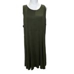 Athleta  Olive Green Tank Dress 2X Knit Lined Modal Spandex Stretch‎ Athleisure Photo 1