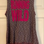#EVCR Running Wild Hooded Sleeveless Top with Purple and White Stripes size M Size M Photo 0
