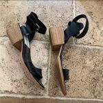 Dolce Vita Black Leather Rae Sandal 8.5 Low Heel Block Wood Photo 5