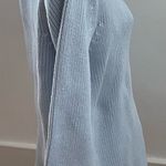 Mari Philippe baby blue 100% cotton cowl neck substantial heavy sweater, size S Photo 11