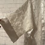 Victoria's Secret Victoria’s Secret Vintage Gold Label off white robe OSFA lace inserts Photo 1