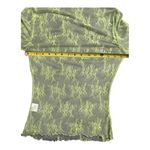 Women Y2k Style Lace Layering Tops Long Sleeve Mock Neck Sheer Mesh Tee Shirt S Green Photo 5