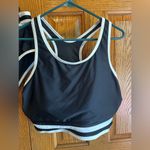 Yonique Sport Bikini 2pc Swimsuit Women’s Plus 18W Black Racerback High Waist Photo 1