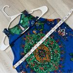 Farm Rio Tank Top printed bright womens Blue (xsmall) colorful summer hippie Photo 2