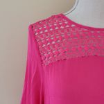 Profile  Apparel fuchsia guaze blouse size medium Photo 1