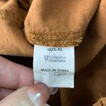 Micro Corduroy Boot Cut Flare Jeggings XL Brown Elastic Waist Pullon Pockets Photo 4