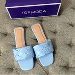 Top Moda Woven Square Toe Sandals Photo 1