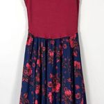 Sachin + Babi Crossover Pleated Floral Midi Dress Size 10 Photo 5