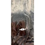 Isotoner by Aris Brown Leather Gloves with Knit Back - One Size Photo 7