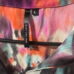 CELINE  Vibrant Sleeveless Blouse - Pink, Orange, Black Photo 3