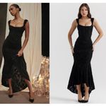 House Of CB  'Cesca' Black Floral Maxi Dress‎ NWOT size S Photo 3