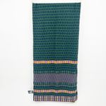 Catherine Andre Quiet Luxury Made in France Plaid Virgin Wool Blend Scarf Shawl Brown Photo 6