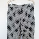 Tory Burch Womens Pants Size 2 Black White Heidi Jacquard Mod Office Preppy Photo 2