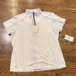 Tail NWT White Label short sleeve funnel neck zip UPF 50 shirt (golf, tennis), L Size L Photo 0
