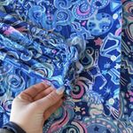 Lilly Pulitzer Womens Size Small Ruffle PJ Button Up Top Cosmic Kismet Blue Photo 1