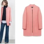 ZARA  Pink Wool Coat jacket size XS Photo 1
