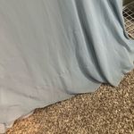 David's Bridal David’s Bridal Dusty Blue DayDream Dress with Flutter Sleeve Full Skirt size 0 Photo 4