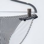 Aerie  Stripe Bikini Bottoms with Ruffles NWT Size Medium Full Coverage Bottom Photo 2
