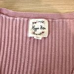 Hippie Rose  Pink V-Neck Button-Up Women's Sweater Photo 4