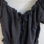 Brandy Melville  Crop Top. Black OS‎ Cotton/Viscose blend. Photo 2