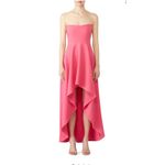 Likely  Pink Crepe Strapless High Low Lovelle Gown Photo 8