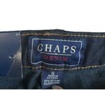 CHAPS  Denim Jeans Womens 6 Straight Slimming Midrise Dark Wash Stretch Belted Photo 6