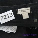 Madewell NEW  The Mid-Rise Perfect‎ Vintage Jeans Clean Black Wash, 26 Photo 13