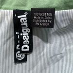 Desigual  Blazer Jacket Womens 6 Green Artsy Graphic Stencil Patch 100%‎ Cotton Photo 14