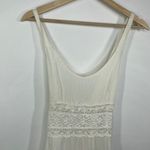 LF  Native Rose Ella Cream Woven Embroidered Mini Dress Women's Size 6 NWT Photo 3