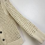 Stateside Cardigan Sweater Womens XS Beige Button Up Open Knit Crochet NWOT Photo 4