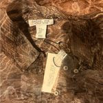 Rachel Zoe  Women’s Snakeskin Sheer Button Down Blouse/Jacket - Small Photo 3