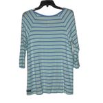 Matilda Jane Matilda Jane T-Shirt Size Small Blue Striped Stretch Blend Womens 3/4 Sleeve Photo 6