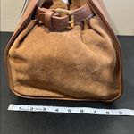 Anna Paola | Italian Leather Satchel w/ Crossbody & Scarf Brown Photo 12