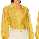 L'Agence  Jayleen Blouse In Lemon Tonic Multi Python Snake Large Photo 0