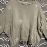 Storia  Star Distressed Sweater Long Sleeve Shirt Photo 0