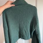 Double Zero  Boutique Green Cropped Turtleneck Size Large Photo 3