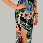 NWT Boutique Floral Maxi Black Medium Photo 0