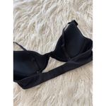 SKIMS  Fits Everybody Scoop Plunge Bra Onyx Size 36B Photo 5