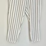 ASOS NWT  Linen Blend Striped Pants White Black Women’s Size 8 Photo 4