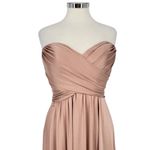 La Femme Blush Pink Strapless High Slit Floor-Length Formal Gown Size 6 Photo 2