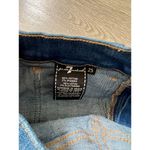 7 For All Mankind Women's Lattice Pocket Culotte Jean In Authentic Washed Indigo Photo 4