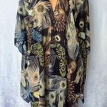 Boutique Earthy Toned, Boho, Peacock Design, Cover-Up Photo 0