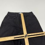 Good American Jeans Womens Size 4 27 Black Good Straight Ripped Fray Hem Crop Photo 7