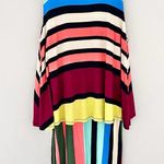 Maeve Anthropologie  Layered Davina Dress Rainbow Stripe Size Small Photo 5