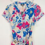 Modcloth NWT Exciting Find Shirt Dress Belted Floral Blue Pink Size Small S NEW Photo 2