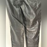 Princess Polly  faux leather black raw hem pants size 2 Photo 9