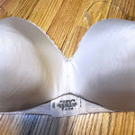 Lily Of France  Strapless Bra 38D Clear Straps Lingerie Beige EUC Photo 0