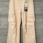 Vibrant  cream‎ wide leg cargo pants size small NWT Photo 0
