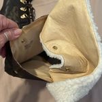 Michael Kors sz6.5 lace up brown leather boots w/removable faux fur tops EUC Photo 8