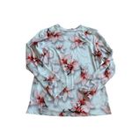 5FIN Women's Floral Long Sleeve Swim Top Size XL Red Photo 4